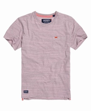 Superdry Dry Originals Rövidujjú Pocket Férfi Pólók Rózsaszín | FABCP8651